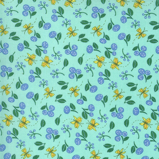 SALE!! 1/2 Yard - Cottage Bleu - Dewdrop -  Robin Pickens - Moda - Fabric Yardage - 48693 13