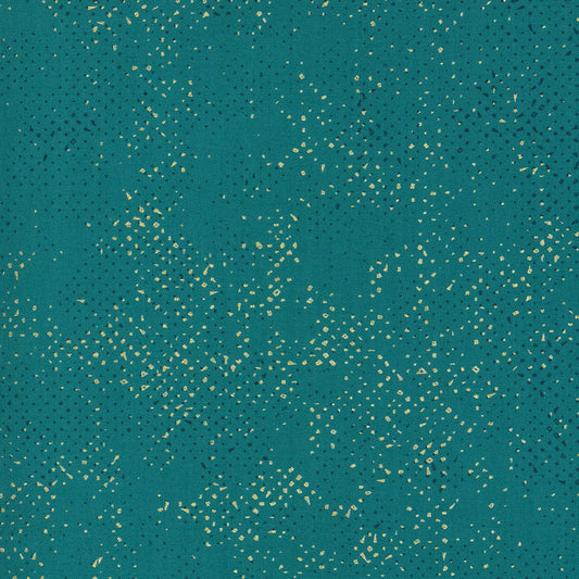 1/2 Yard - Dance in Paris - Spotted - Peacock - Zen Chic - Brigitte Heitland - Moda - Fabric Yardage - 1660 152M