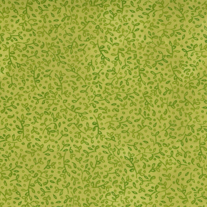 SALE!! 1/2 Yard - Carolina Lilies - Grass - Robin Pickens - Moda - Fabric Yardage - 48704 17