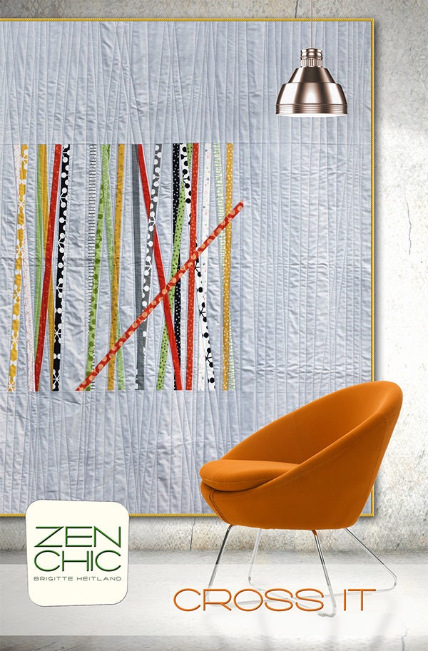 Cross It Quilt Pattern - Zen Chic - Brigitte Heitland - Moda - Quotation - ZC CIQP