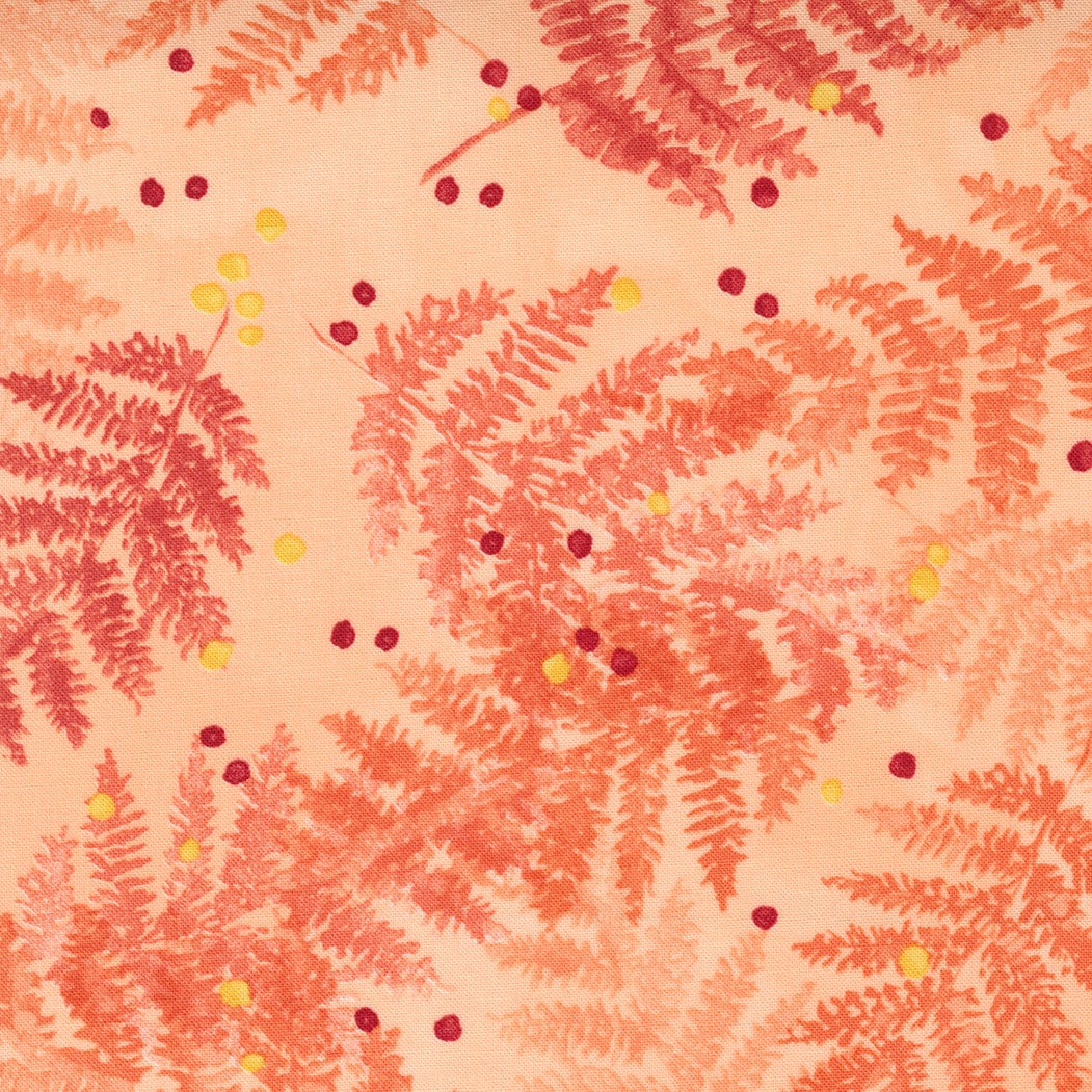 SALE!! 1/2 Yard - Carolina Lilies - Peach - Robin Pickens - Moda - Fabric Yardage - 48702 14