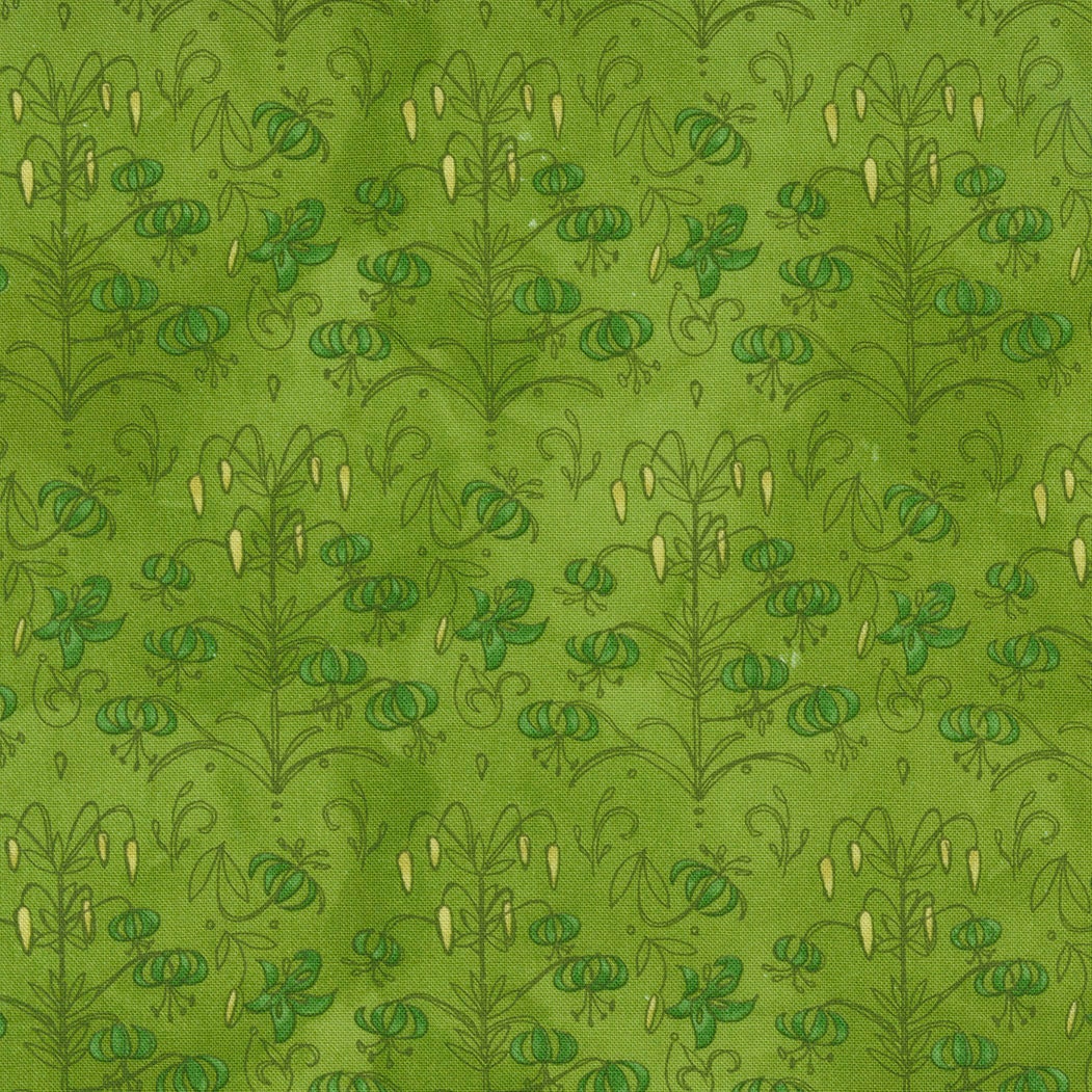 SALE!! 1/2 Yard - Carolina Lilies - Sprig - Robin Pickens - Moda - Fabric Yardage - 48703 18