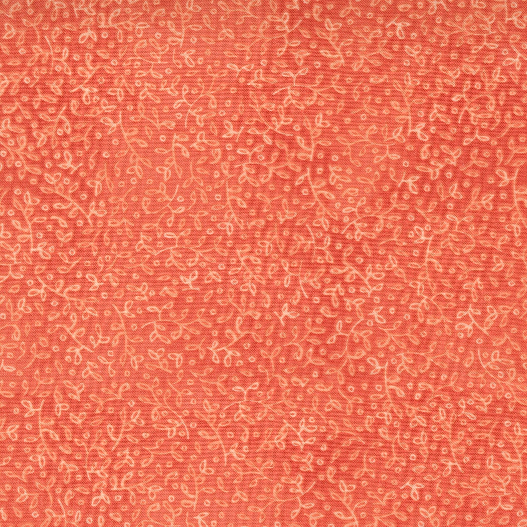 SALE!! 1/2 Yard - Carolina Lilies - Coral - Robin Pickens - Moda - Fabric Yardage - 48704 13