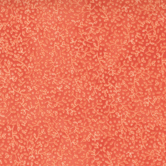 SALE!! 1/2 Yard - Carolina Lilies - Coral - Robin Pickens - Moda - Fabric Yardage - 48704 13