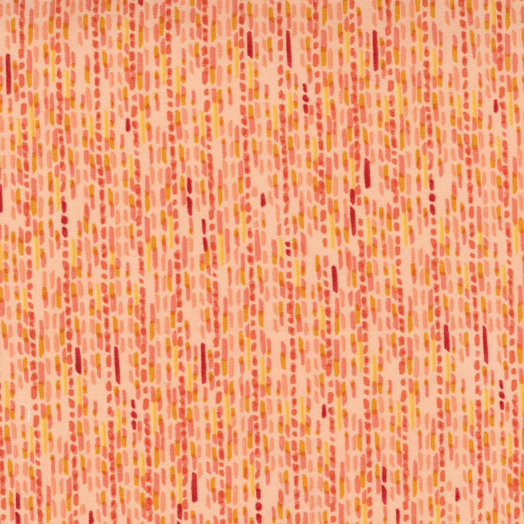 SALE!! 1/2 Yard - Carolina Lilies - Peach - Robin Pickens - Moda - Fabric Yardage - 48705 14