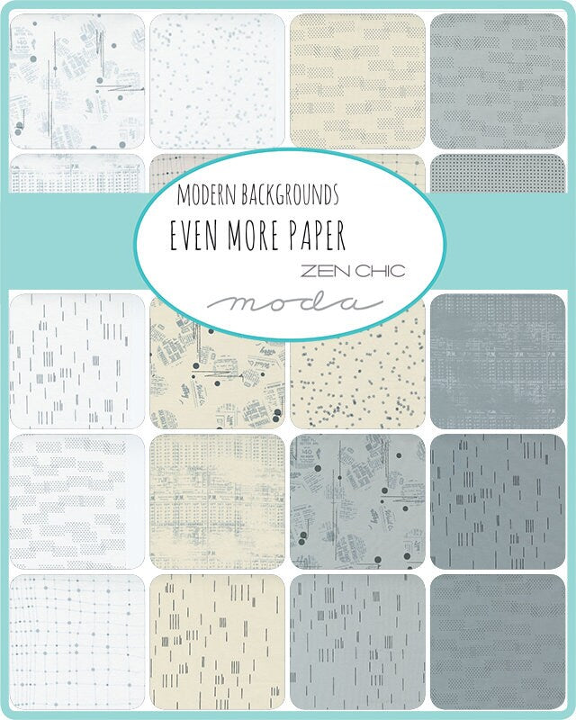 SALE!! 1/2 Yard - Modern Background Even More - Eggshell - Zen Chic - Brigitte Heitland - Moda - Fabric Yardage - 1766 12