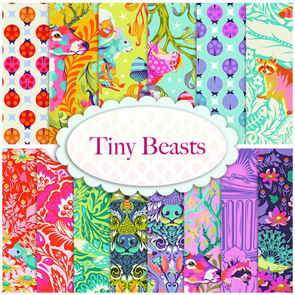 0,5 verge - Tiny Beasts - One Mans Trash - Glow - Tula Pink - FreeSpirit - Métrage de tissu - PWTP181.GLOW