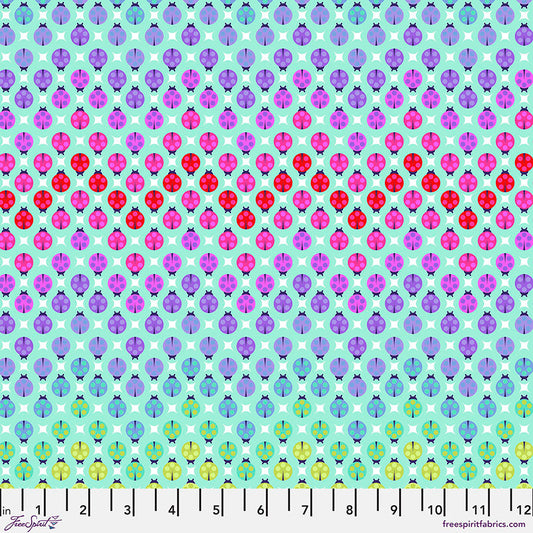 1/2 Yard - Tiny Beasts - Painted Ladies - Glimmer - Tula Pink - FreeSpirit - Fabric Yardage - PWTP183.GLIMMER