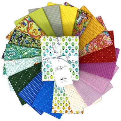 Tiny Beasts & True Colors - Glow - Tula Pink - FreeSpirit - 19 Pieces - Fat Quarter Bundle - FB4FQTP.GLOW