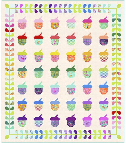 Nutty - Tiny Beasts - Tula Pink - FreeSpirit - 38 Pieces - Quilt Kit - KITQTTP.NUTTY