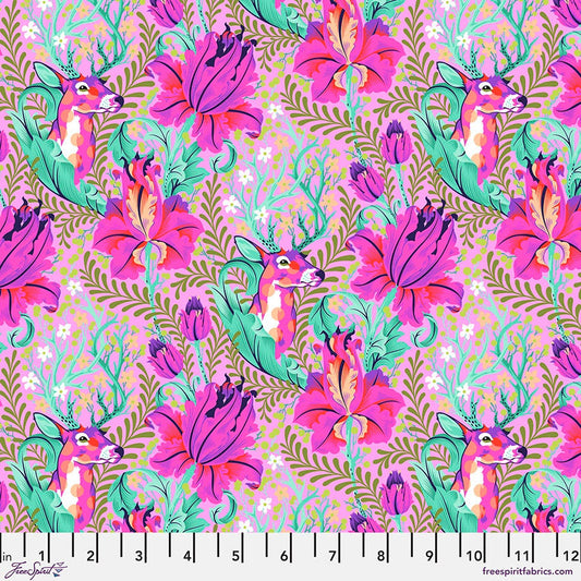 1/2 Yard - Tiny Beasts - Deer John - Glimmer - Tula Pink - FreeSpirit - Fabric Yardage - PWTP178.GLIMMER