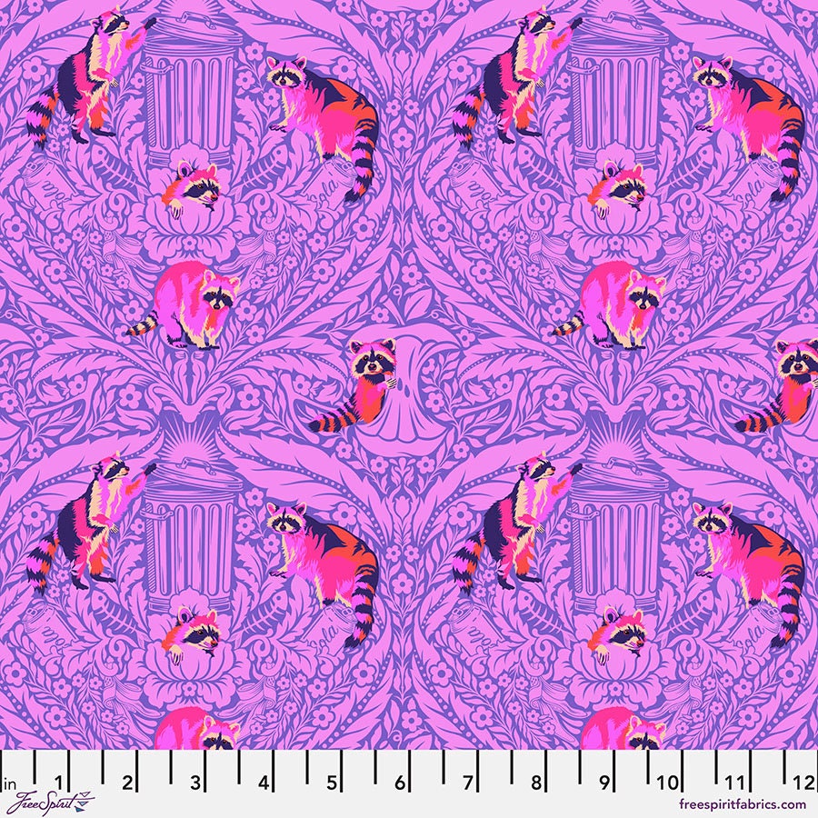 1/2 Yard - Tiny Beasts - One Mans Trash - Glimmer- Tula Pink - FreeSpirit - Fabric Yardage - PWTP181.GLIMMER