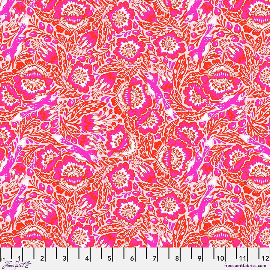 1/2 Yard - Tiny Beasts - Out Foxed - Glimmer - Tula Pink - FreeSpirit - Fabric Yardage - PWTP184.GLIMMER