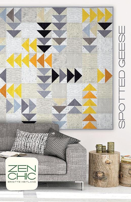 Spotted Geese Quilt Pattern - Zen Chic - Brigitte Heitland - Moda - ZC SGQP