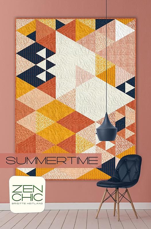 Summertime Quilt Pattern - Zen Chic - Brigitte Heitland - Moda - ZC SUQP