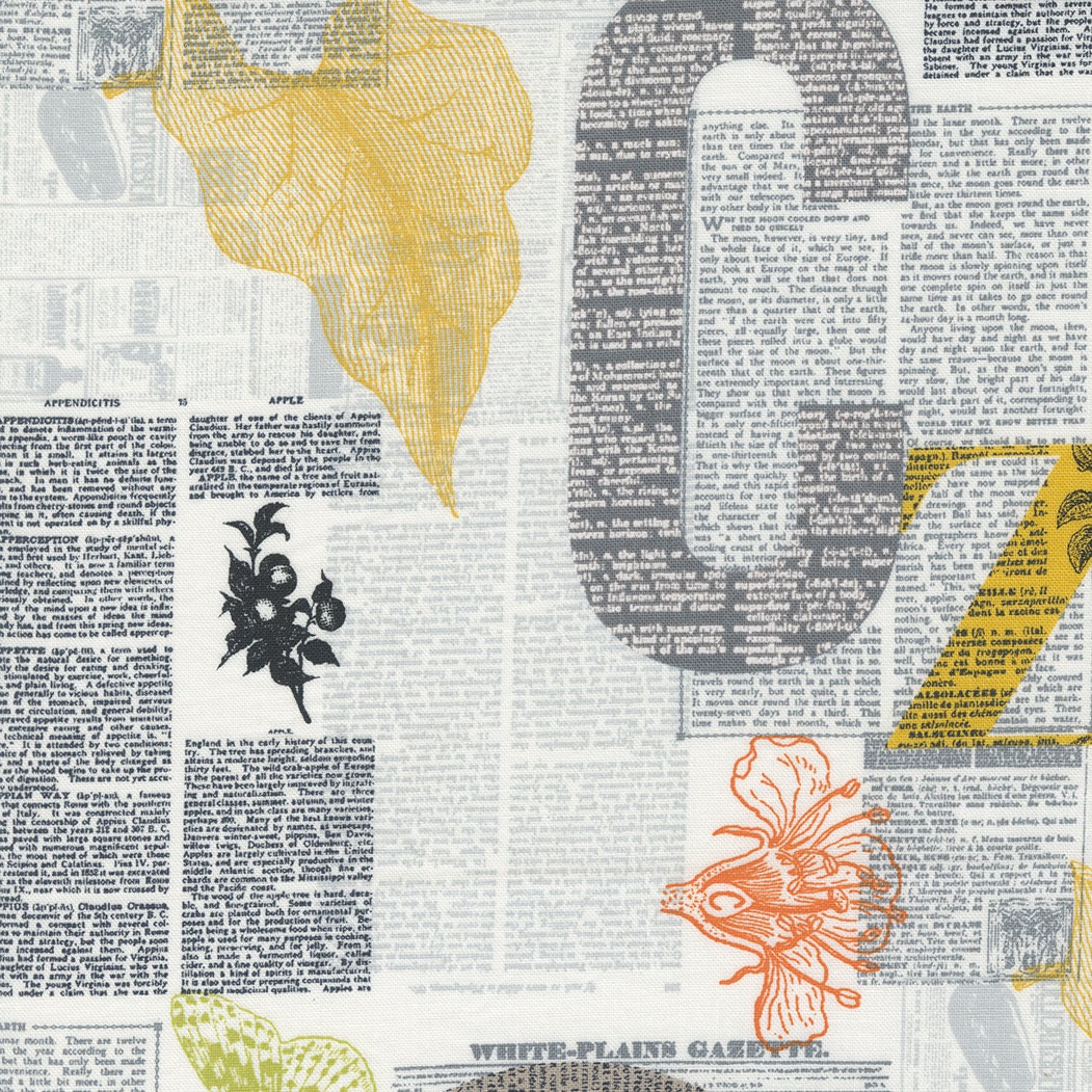 1/2 Yard - Filigree - Saffron - Zen Chic - Moda - Fabric Yardage - 1810 12