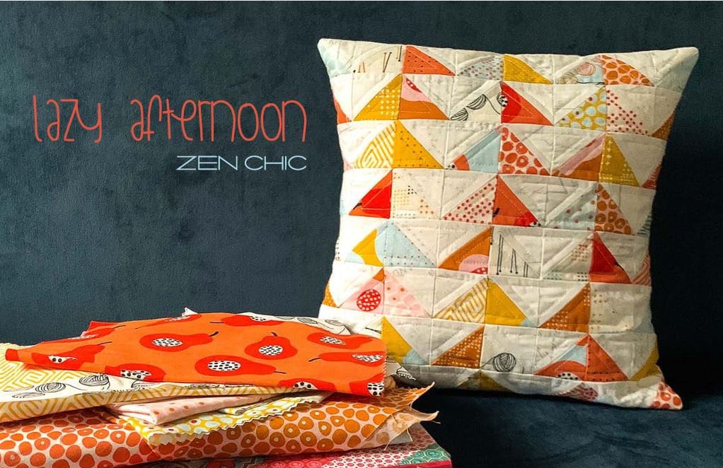 SOLDES !! 0,5 yard - Lazy Afternoon - Sky - Zen Chic - Moda - Tissu au mètre - 1787 13
