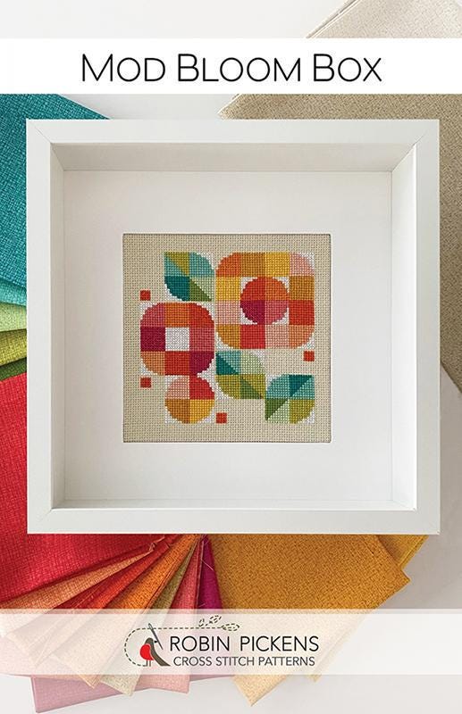 Mod Bloom Box Cross Stitch Pattern - Robin Pickens - Moda - RPCSP MBB404