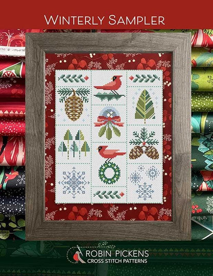 Winterly Sampler Cross Stitch Pattern - Robin Pickens - RPCSP FWS410