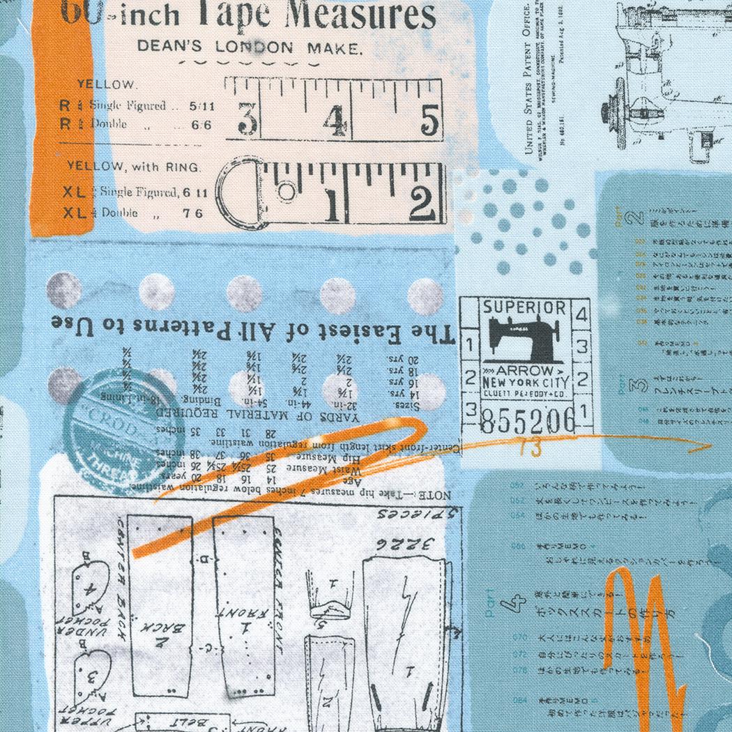 Bluish - Zen Chic - Moda - 40 Pieces - Jelly Roll - 1820JR