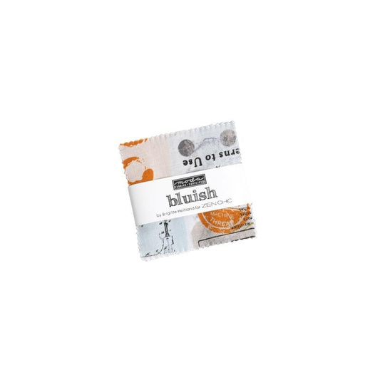 Bluish - Zen Chic - Moda - 42 Pieces - Mini Charm Pack - 1820MC