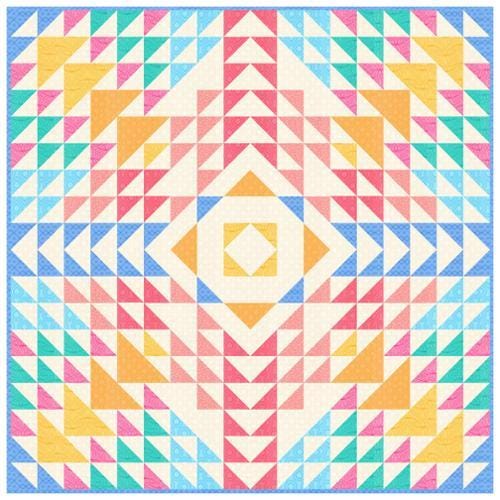 Sparkle & Glitter Quilt Kit - Rainbow Sherbet - Sarah Thomas - Sariditty - Moda Fabrics - KIT45020