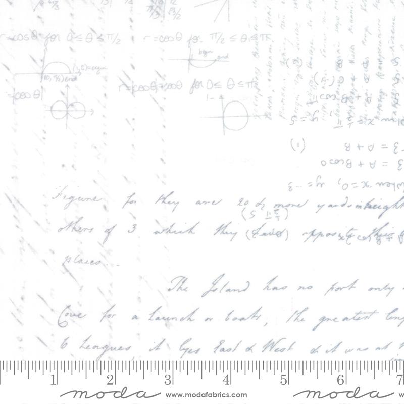 1 Yard - 108" - Modern Background - White - Zen Chic - Moda - Fabric Yardage - 11134 11