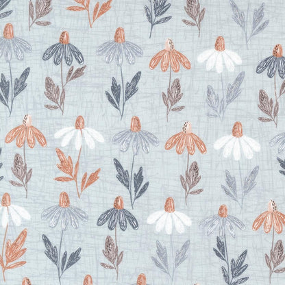 1/2 Yard - Chirp - Daisy Field - Sky - Elena Amo - Moda - Fabric Yardage - 39031 19