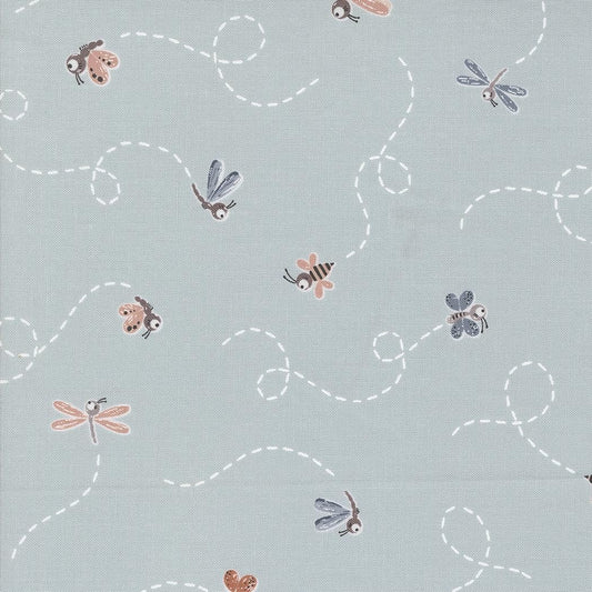 1/2 Yard - Chirp - Fly High - Sky - Elena Amo - Moda - Fabric Yardage - 39033 19