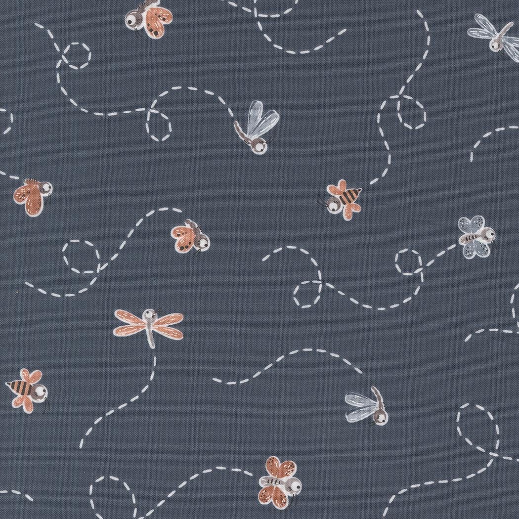 1/2 Yard - Chirp - Fly High - Twilight - Elena Amo - Moda - Fabric Yardage - 39033 22
