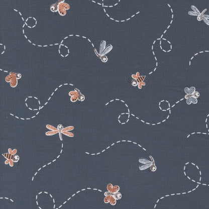 1/2 Yard - Chirp - Fly High - Twilight - Elena Amo - Moda - Fabric Yardage - 39033 22