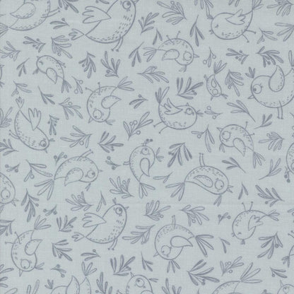 1/2 Yard - Chirp - Trace a Bird - Sky - Elena Amo - Moda - Fabric Yardage - 39034 19
