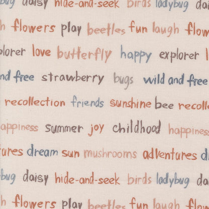 1/2 Yard - Chirp - Recollections - Raincloud - Elena Amo - Moda - Fabric Yardage - 39036 11