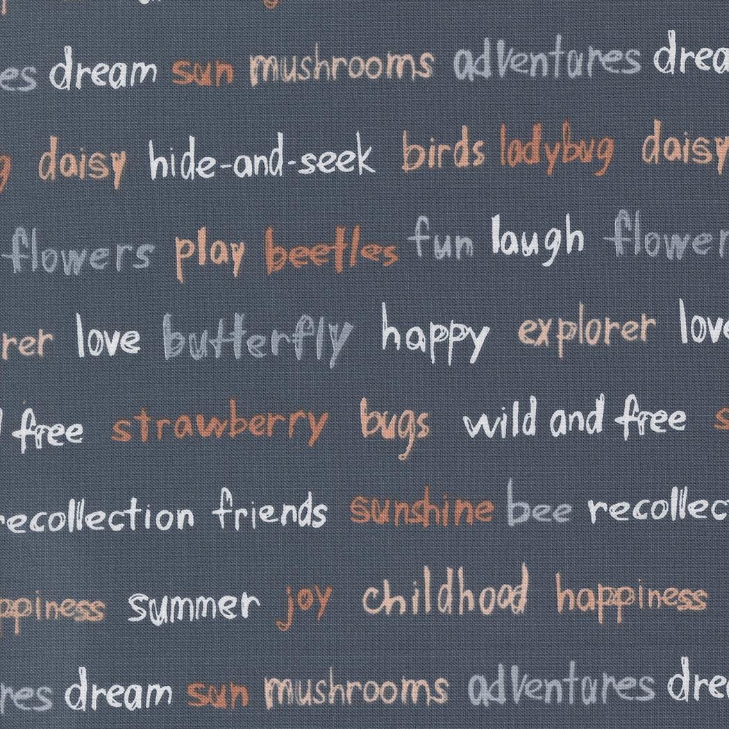 1/2 Yard - Chirp - Recollections - Twilight - Elena Amo - Moda - Fabric Yardage - 39036 22