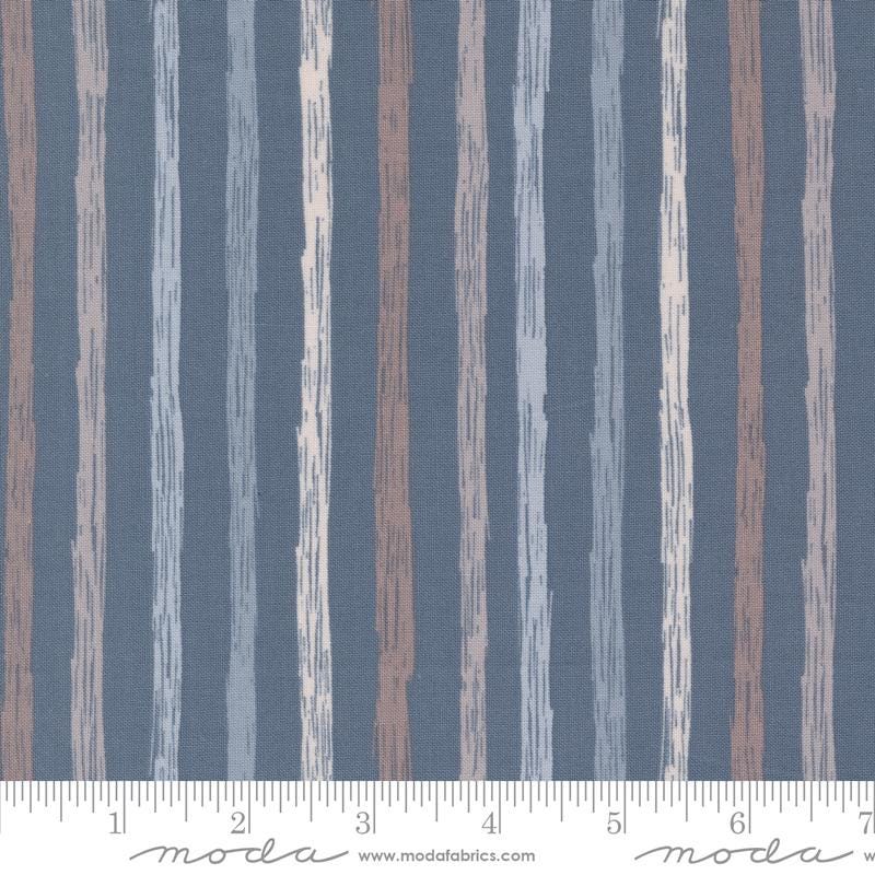 1/2 Yard - Chirp - Just Stripes - Twilight - Elena Amo - Moda - Fabric Yardage - 39037 22