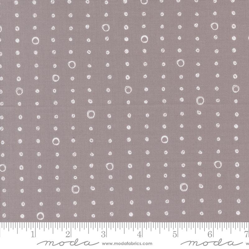 1/2 Yard - Chirp - Dots and Circles - Pebble - Elena Amo - Moda - Fabric Yardage - 39038 16