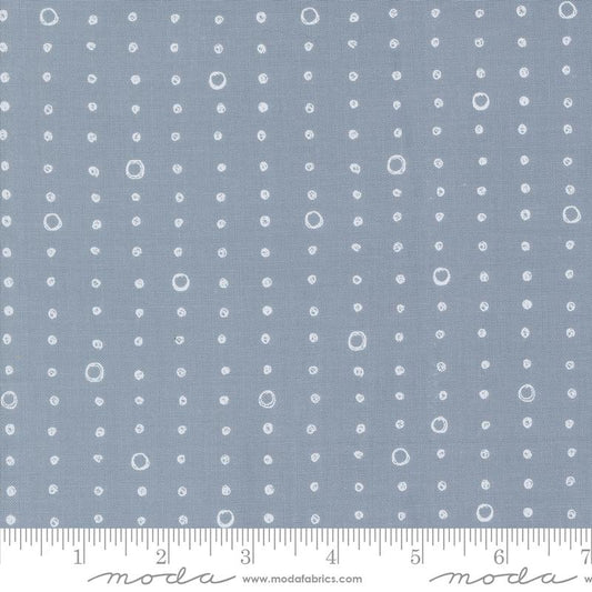 1/2 Yard - Chirp - Dots and Circles - Raincloud - Elena Amo - Moda - Fabric Yardage - 39038 20