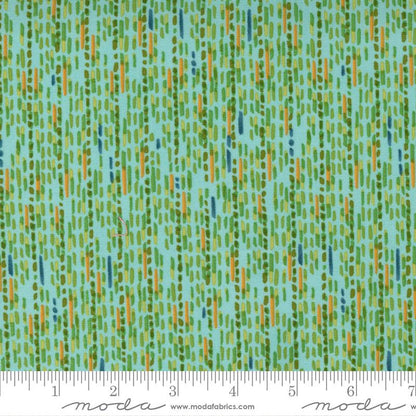 SALE!! 1/2 Yard - Carolina Lilies - Aqua - Robin Pickens - Moda - Fabric Yardage - 48705 19