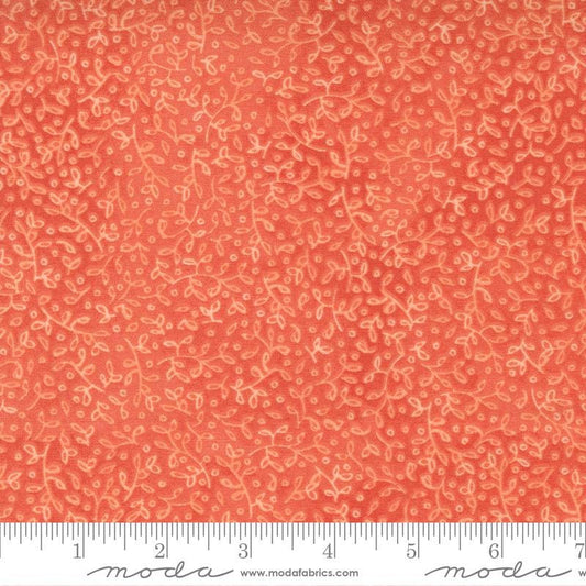 SALE!! 1/2 Yard - Carolina Lilies - Coral - Robin Pickens - Moda - Fabric Yardage - 48704 13