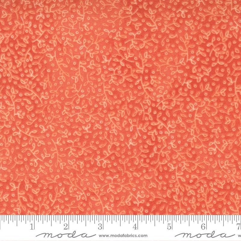 SALE!! 1/2 Yard - Carolina Lilies - Coral - Robin Pickens - Moda - Fabric Yardage - 48704 13