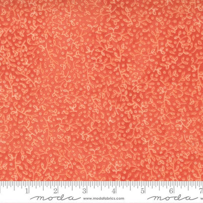 SALE!! 1/2 Yard - Carolina Lilies - Coral - Robin Pickens - Moda - Fabric Yardage - 48704 13