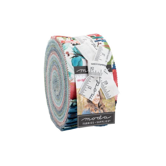 Starflower Christmas - Create Joy Project - Moda - 40 Strips - Jelly Roll - 8480JR