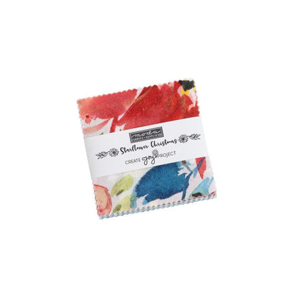 Starflower Christmas - Create Joy Project - Moda - 42 Pieces - Mini Charm Pack - 8480MC