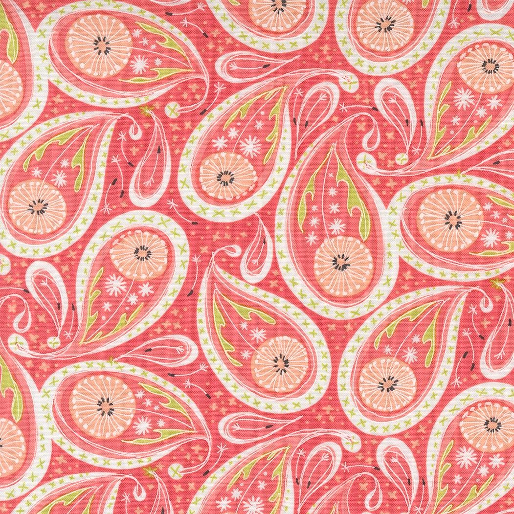 1/2 Yard - Dandi Duo - Coral - Robin Pickens - Moda - Fabric Yardage - 48753 15