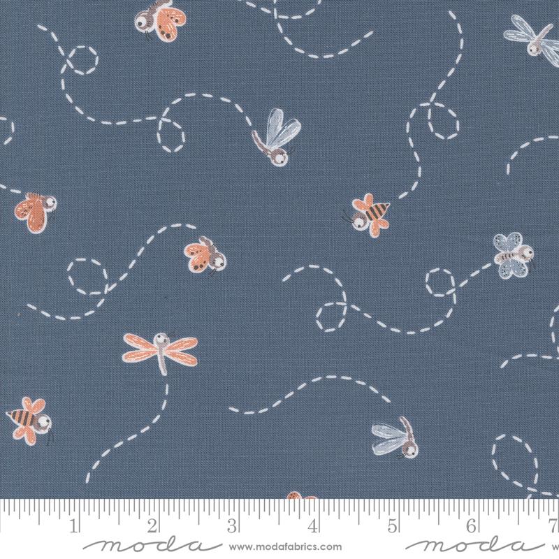 1/2 Yard - Chirp - Fly High - Twilight - Elena Amo - Moda - Fabric Yardage - 39033 22