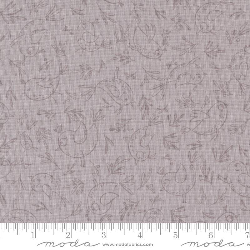 1/2 Yard - Chirp - Trace a Bird - Dove - Elena Amo - Moda - Fabric Yardage - 39034 15