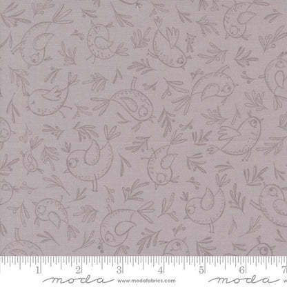 1/2 Yard - Chirp - Trace a Bird - Dove - Elena Amo - Moda - Fabric Yardage - 39034 15