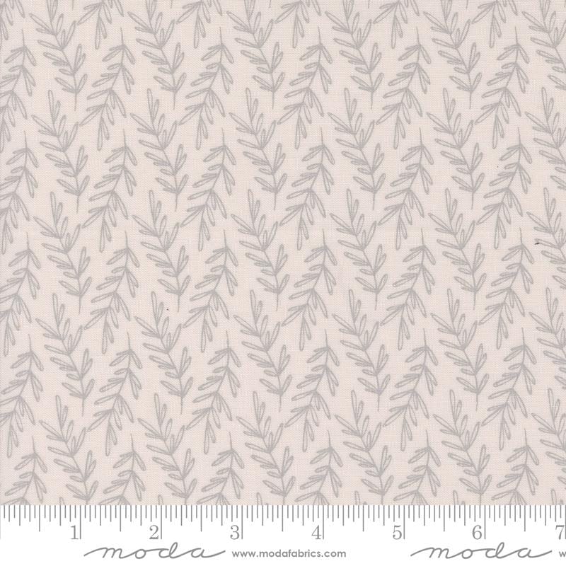 1/2 Yard - Chirp - Leaf Me Here - Cloud - Elena Amo - Moda - Fabric Yardage - 39035 11