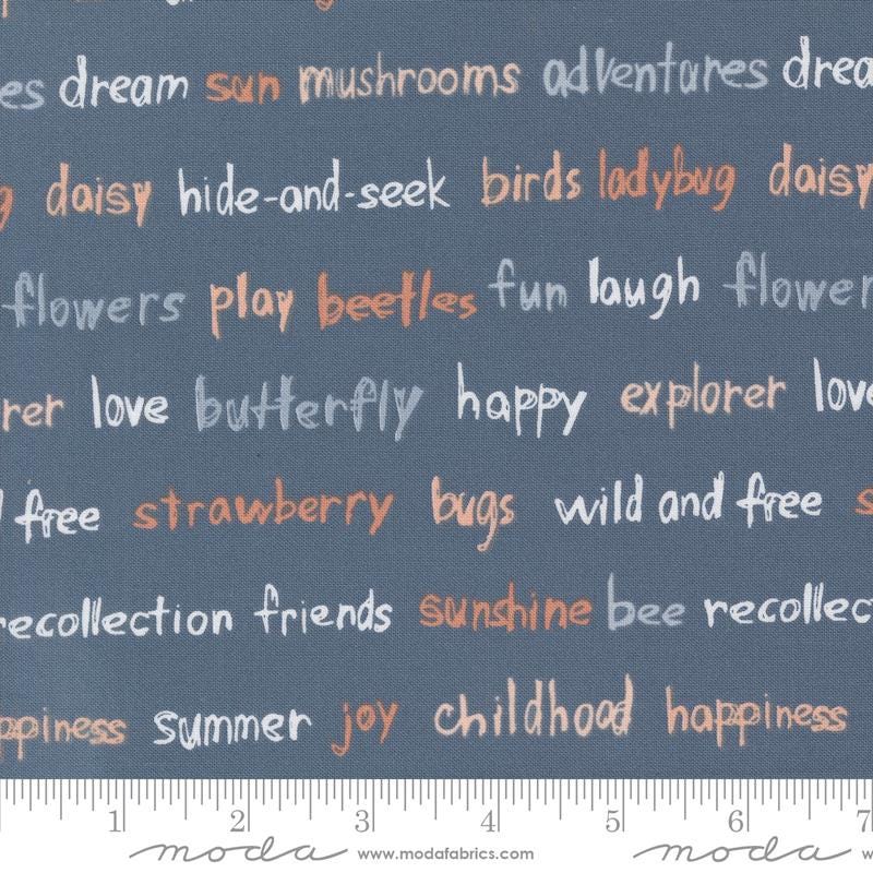 1/2 Yard - Chirp - Recollections - Twilight - Elena Amo - Moda - Fabric Yardage - 39036 22