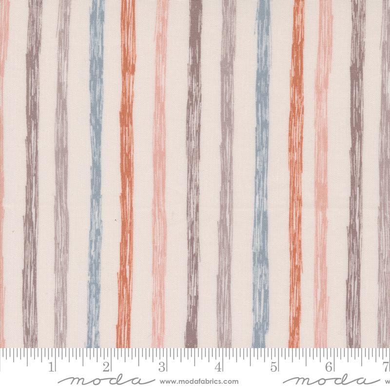 1/2 Yard - Chirp - Just Stripes - Cloud - Elena Amo - Moda - Fabric Yardage - 39037 11